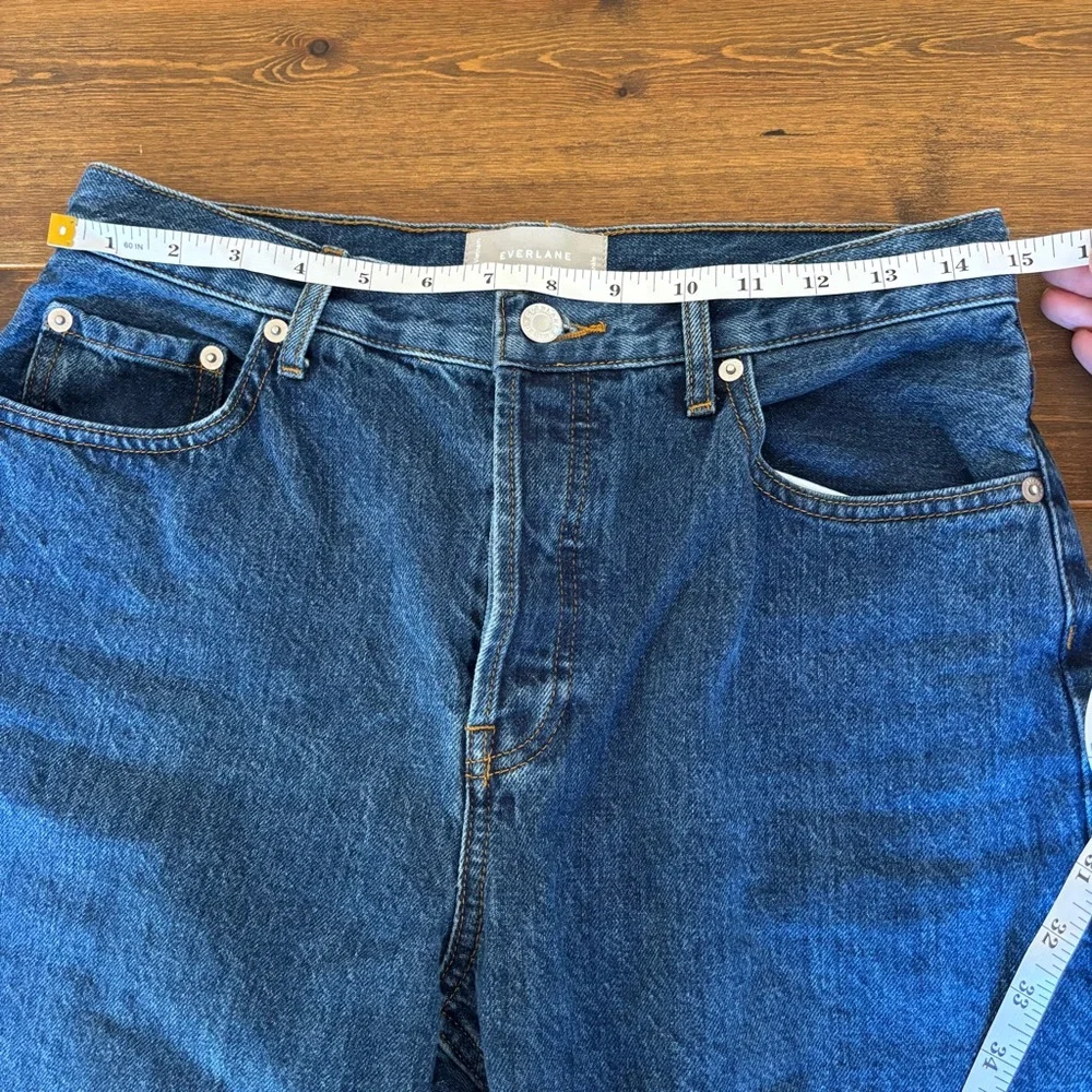 Everlane THE '9OS CHEEKY® JEAN in Organic Cotton Size 29 Dark Wash Ankle Length - Picture 6 of 11